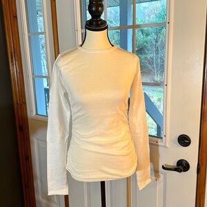 BNWT Zulu & Zephyr Sheer Gathered Knit Top